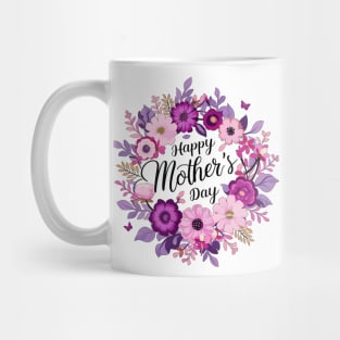 Happy mothers day, fun flowers print shirt Mug